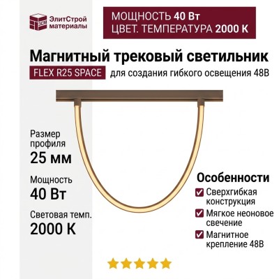 Магнитный трековый светильник FLEX R25 SPACE 25.40 W 2000