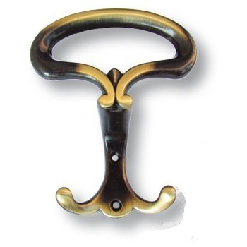 Крючок 15.719.00.04, материал Замак, отделка Бронза, 43*99*130 мм