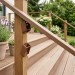 Крепление для перил наклонное алюминиевое GardenParkett, Орех
