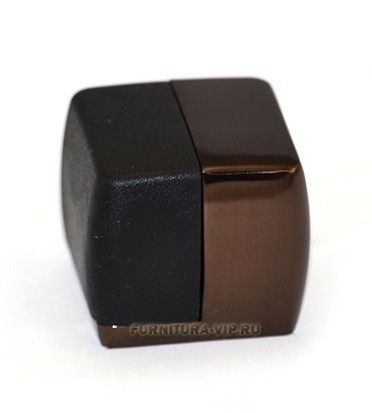 Ограничитель напольный DS1015 0034 RSB-P6, материал Замак, отделка Медь, 34*34*30 мм