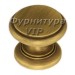 Ручка кнопка "Flat cap" 804 32 MAB, материал Латунь, отделка Бронза, 25*d=32 мм