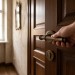 Дверная ручка на круглой розетке 245 V Tako Античная бронза, материал Латунь, отделка Бронза, 128*50*71 мм