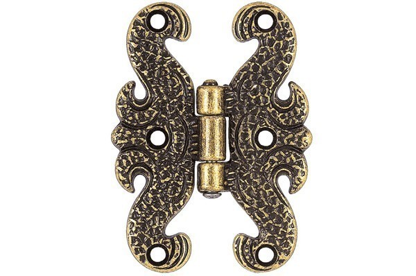 Петля декоративная 4.229.B20, материал Замак, отделка Бронза, 70x97x8,5 мм