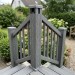 Столб опорный ДПК 3D GardenParkett 120х120мм, Серый