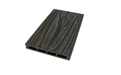 Террасная доска пустотелая ДПК NanoWood Nature 3D (20мм) Графит