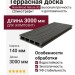 Террасная доска пустотелая ДПК NanoWood Nature 3D (20мм) Графит