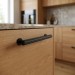 Ручка скоба Viefe RILLE 0528160L30, материал Замак, цвет Чёрный, отделка Черный, 190*15*38,5 мм