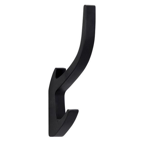 Крючок 2432/PB12, материал Замак, цвет Чёрный, отделка Черный, 150*15*71 мм