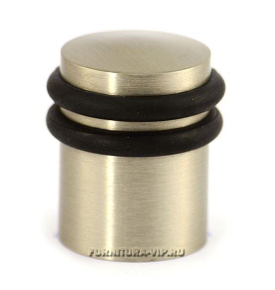 Ограничитель напольный 200212 NS, материал Латунь, отделка Никель, 39,5*34 мм