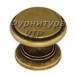 Ручка кнопка "Flat cap" 804 32 VG, материал Латунь, отделка Бронза, 25*d=32 мм