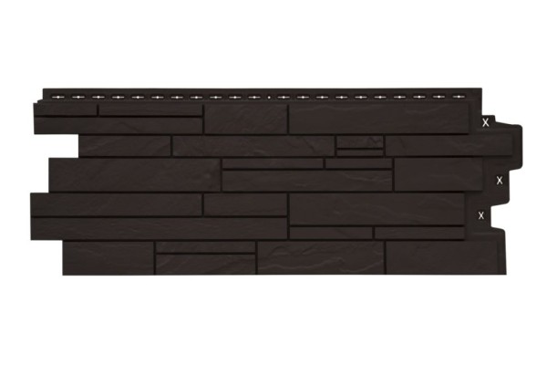 Фасадная панель Grand Line, Скала Классик, Цвет Шоколад