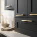 Ручка скоба 8.1012.224192.0903, материал Замак, отделка Золото, 232*10*26 мм