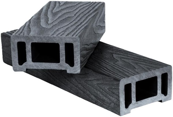 Поручень Polivan SINGARAJA 3D, черный с текстурой дерева.