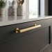 Ручка скоба Viefe RILLE 0528160L291, материал Замак, отделка Золото, 190*15*38,5 мм