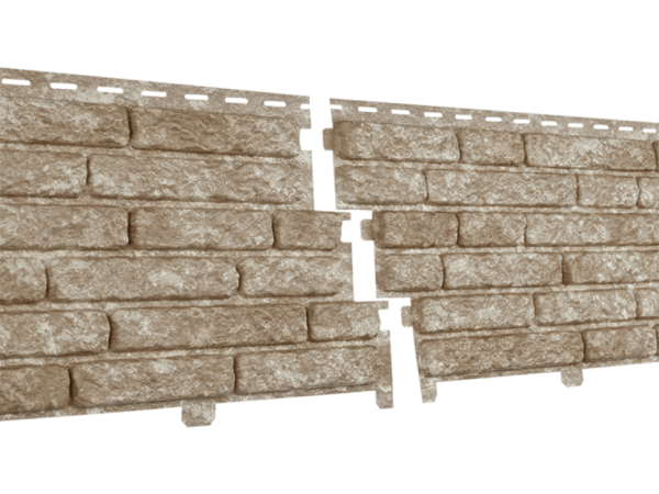 Фасадные панели Ю-Пласт, Stone House Quartzite, Светлый Бежевый