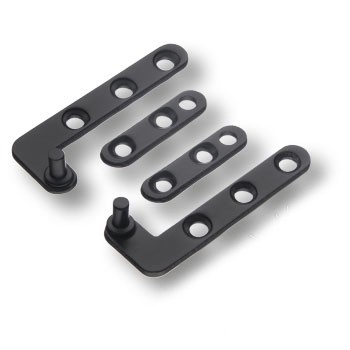 Петля пяточная 3084-14, материал Замак, цвет Чёрный, 50*20*3 мм