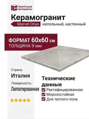 Atlas Concorde Italy Marvel Onyx Pearl Lapp 60x60 AJBW