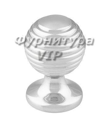 Ручка кнопка PAMUKKALE-08 30 мм хром, материал Латунь, отделка Хром, 44*d=30 мм