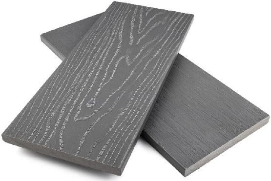 Полнотелая заборная доска ДПК NanoWood Серый