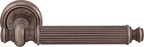 Дверная ручка на круглой розетке 353V Regina Античное серебро, материал Латунь, отделка Серебро, 160*55 мм