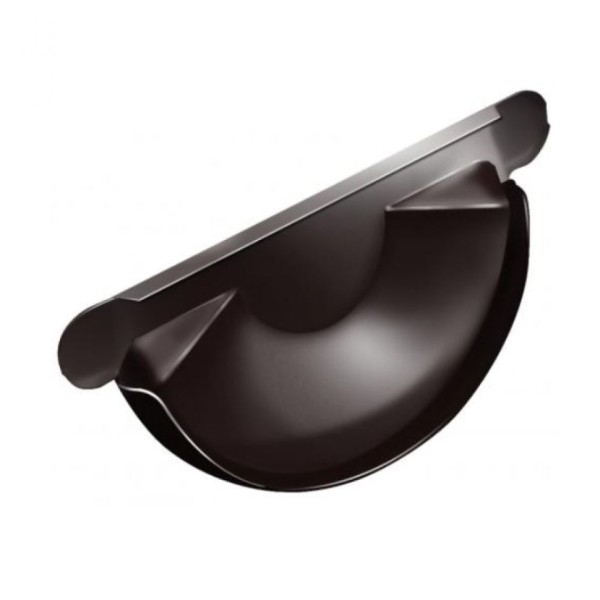 Заглушка для желоба Grand Line, Коричневая (RAL 8017)