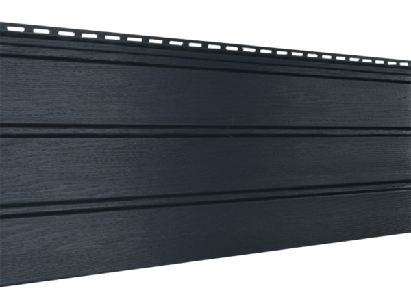 Классический графитовый софит Ю-пласт без перфорации