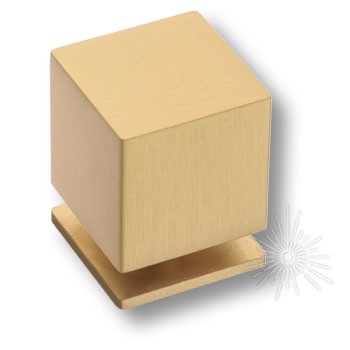 Ручка кнопка 1954 0025 BB, материал Алюминий, отделка Золото, 32*25*25 мм