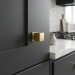 Ручка кнопка SYSTEM 1954 0025 BB, материал Алюминий, отделка Золото, 32*25*25 мм