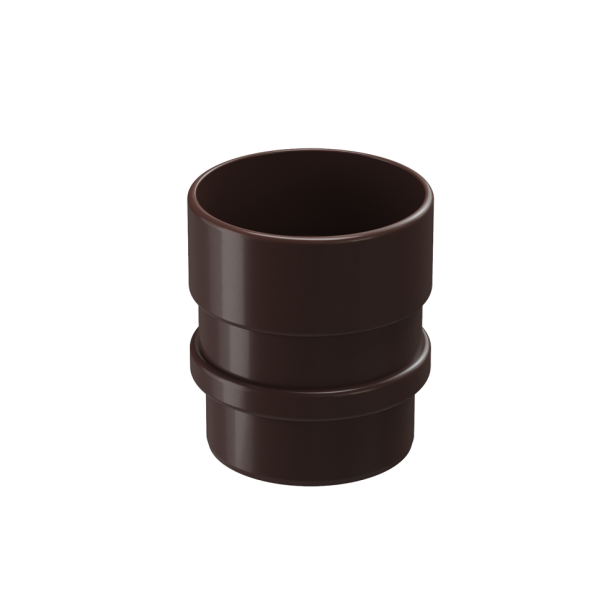 Муфта соединительная для водостока Docke Lux, Шоколад