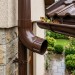 Колено 72˚ для водостока Docke Stal Premium, цвет Каштан.