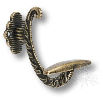 Крючок 00387, материал Замак, отделка Бронза, 80*70*80 мм