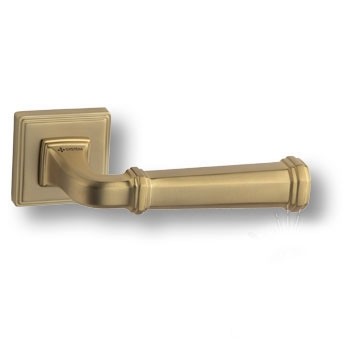 Дверная ручка на квадратной розетке HA233RO17 GB RODIN, материал Замак, отделка Латунь, 151*52*67 мм