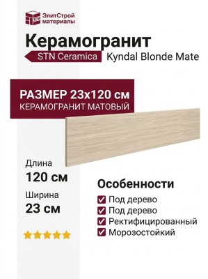 STN Ceramica Kyndal Blonde Mate 23x120 CAH4KYNDEDAA