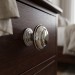 Ручка кнопка "VICTORIAN" 806 30 CP, материал Латунь, отделка Хром, 29*d=30 мм