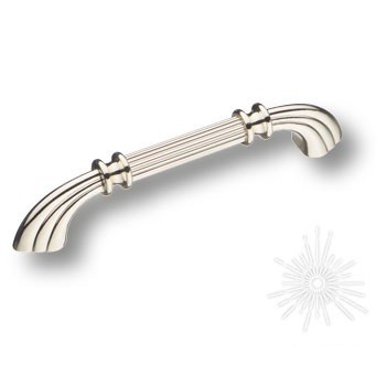 Ручка скоба 1890-51-128-053, материал Замак, отделка Никель, 30*20*161 мм