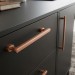 Ручка скоба Giusti WMN.786.160.00C5, материал Замак, отделка Медь, 188*23*30 мм