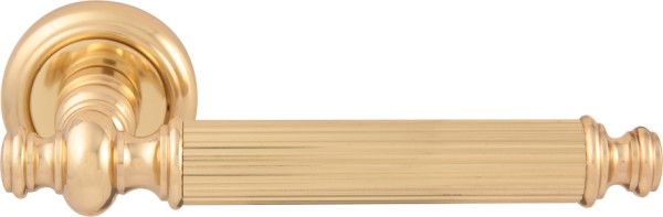 Дверная ручка на круглой розетке 353V Regina Полированная латунь, материал Латунь, отделка Латунь, 160*55 мм