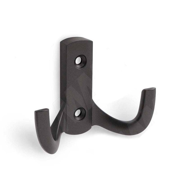 Крючок HK.18.GF, материал Замак, отделка Графит, 58*78*31 мм