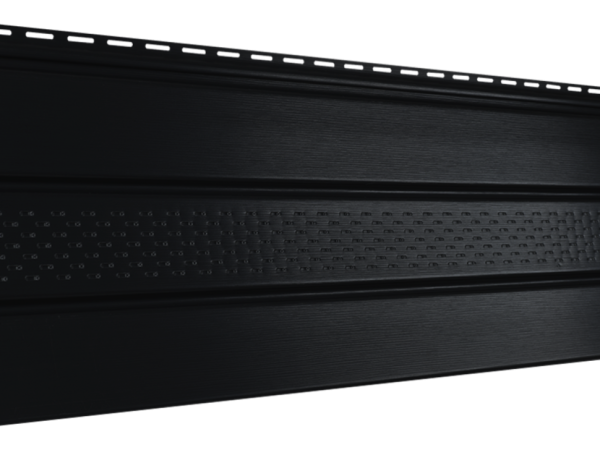 Софит Ю-пласт PRO, Черный, классический с частичной перфорацией