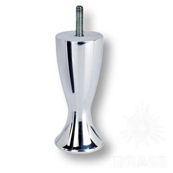 Опора мебельная KAL-0104-0120-A01, материал Сталь, отделка Хром