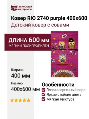 Ковер RIO 2740 purple  400x600