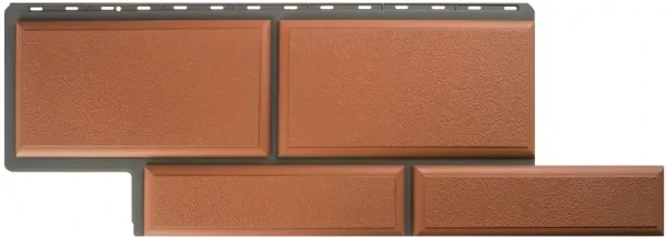 Фасадная панель Альта-Профиль Флорентийский камень Терракотовый