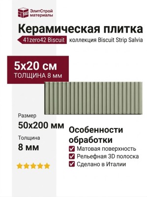 41zero42 Biscuit Strip Salvia 5x20 4100686