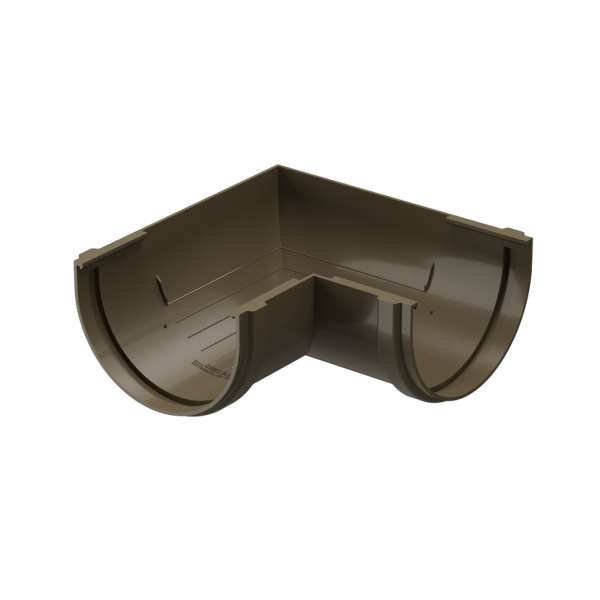 Угол желоба 90˚, Docke Premium, Цвет Каштан