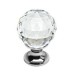 Ручка кнопка Linea Cali 200200PB030CR, материал Латунь, отделка Кристаллы Swarovski Хром, d=30 мм