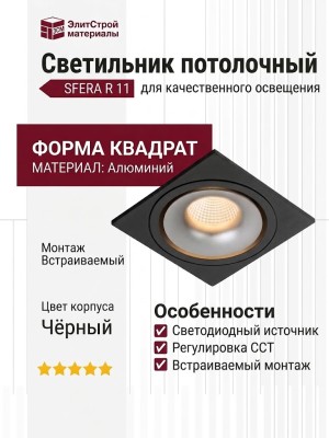 Светильник потолочный SFERA R 11 TW BS FB