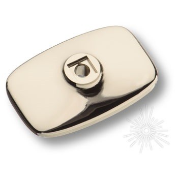 Подложка для мебельных ручек 3051 0050 PN, материал Замак, 33*50 мм