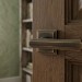 Дверная ручка на квадратной розетке "GLAMOR" BM 1555/016, материал Латунь, отделка Бронза, 145*53*53 мм