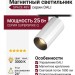 Магнитный трековый светильник SUPERSPIKE Q 25.30 BW DALI