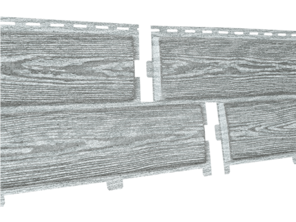 Фасадные панели Ю-Пласт, Хокла Винтаж, Цвет Пепел